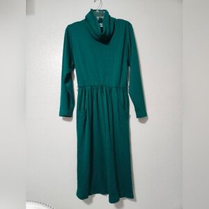 Vintage Virgo International Ladies Garment Workers Union made Cowl neck Dress